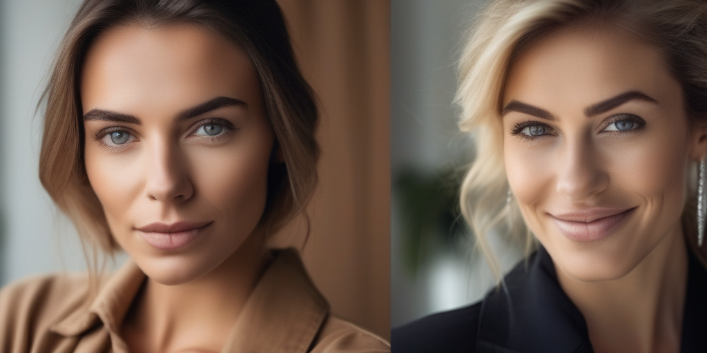 Ein Bild im Split-Screen-Format, das ein schlecht geschriebenes Dating-Profil mit einem gut geschriebenen vergleicht.