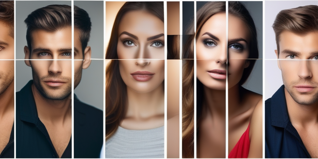 Vergleich von echtem und gefälschtem Online-Dating-Profil