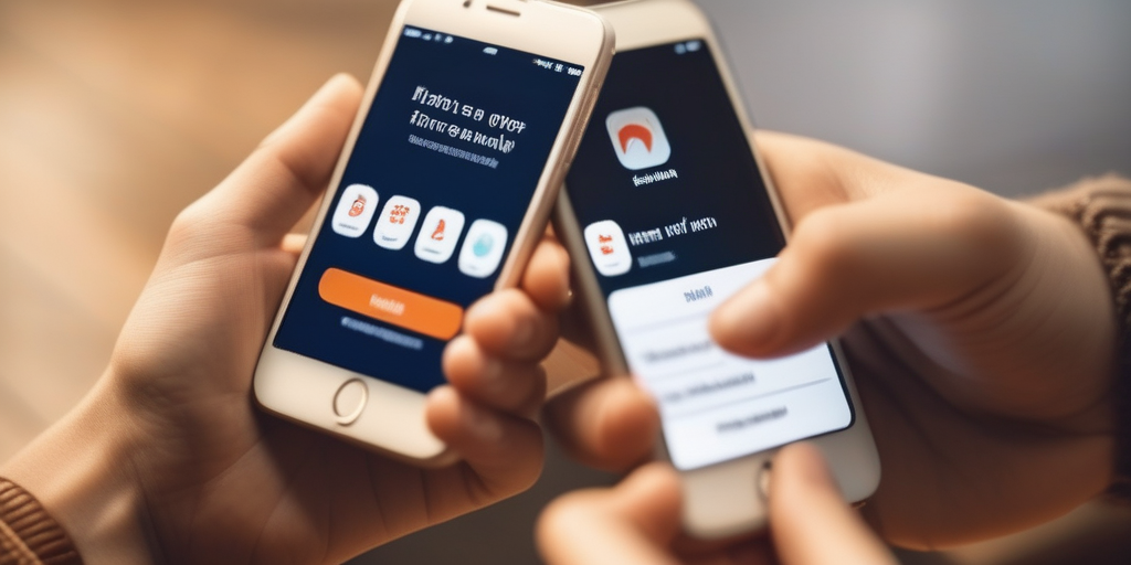 Hände reichen sich, eine hält ein Smartphone, die andere ist offen und einladend.