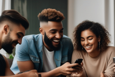 Junge Menschen nutzen Dating-Apps, Fokus auf Vielfalt und Moderne