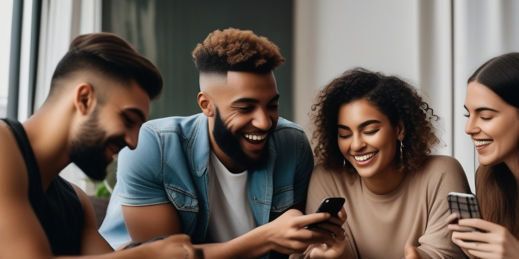 Junge Menschen nutzen Dating-Apps, Fokus auf Vielfalt und Moderne