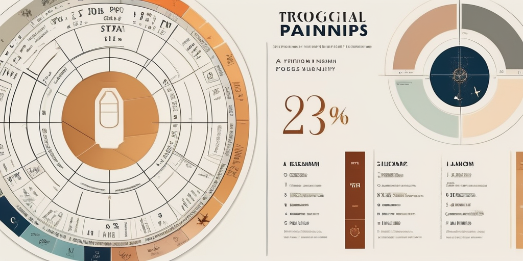 Moderne Grafik, die beliebte astrologische Kombinationen in Beziehungen zeigt.