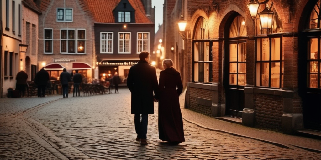 Romantisches Date in Brügge, Belgien