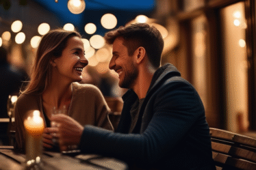 Romantisches Date in der Altstadt von Frankfurt