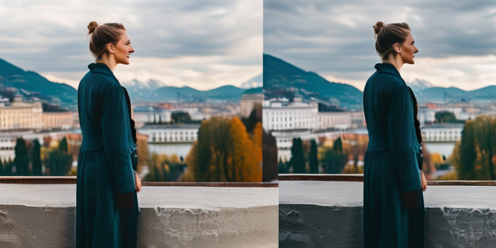 Vergleich zwischen Unsicherheit und Selbstvertrauen in Salzburg.