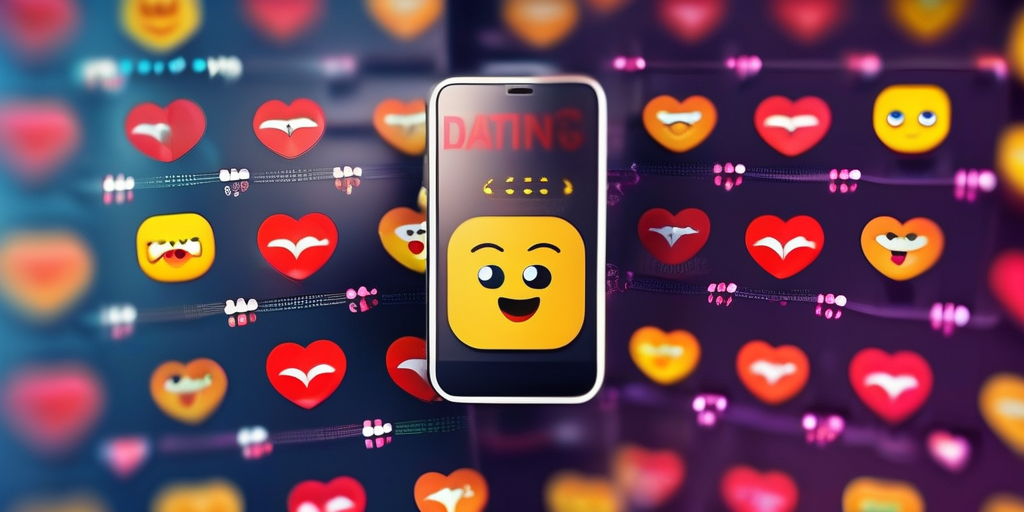 Nahaufnahme eines Smartphones mit einer Dating-App. Eine witzige Nachricht ist zu sehen.