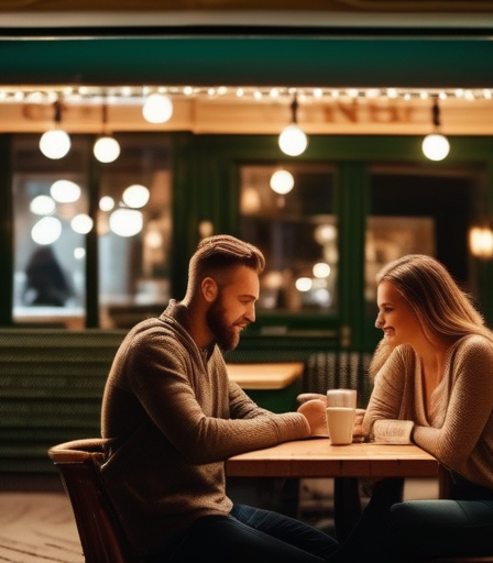 Gemütliches Café in Linz, erstes Date