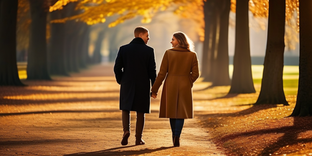 /h2>
Die deutsche Dating-Kultur ist nicht so schlimm, wie sie manchmal dargestellt wird. Im Grunde ist sie nicht viel anders als anderswo. Was wirklich wichtig ist, ist, dass du du selbst bist und offen für neue Erfahrungen.
Zusammenfassend: Ehrlichkeit, Respekt und ein bisschen Humor – das sind die Zutaten für erfolgreiches Dating hier. Sei du selbst, sei offen, und hab Spaß!
Mein kleiner Rat: Trau dich, das Wort an dich zu wenden und ein Gespräch zu starten! Manchmal braucht man einfach ein bisschen Mut. Viel Erfolg bei der Partnersuche!
![Ein Paar spaziert Hand in Hand durch einen Park im Herbst.