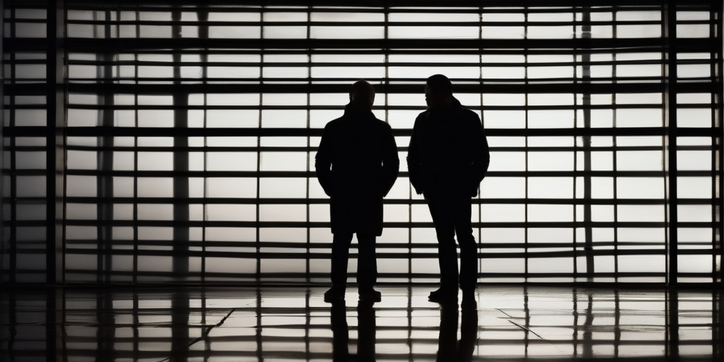 Silhouette einer Person, die traurig und nachdenklich aussieht und ein gebrochenes Herz reflektiert, dunkle und emotionale Beleuchtung.