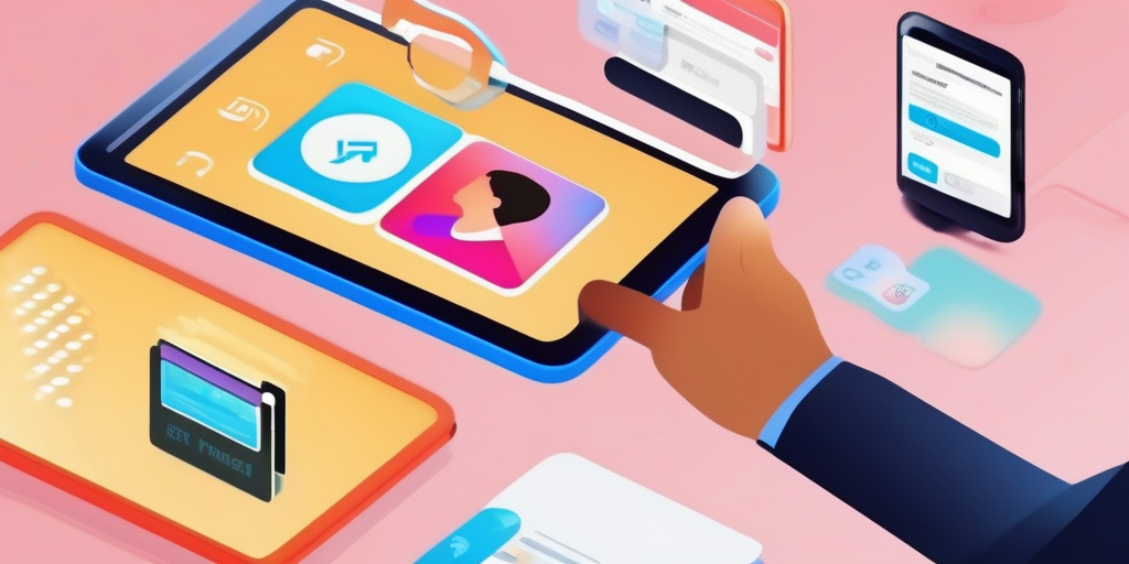 Nahaufnahme einer Hand mit Hilfstechnologie, die eine Dating-App auf einem Tablet benutzt. Konzentriert sich auf die Barrierefreiheit.
