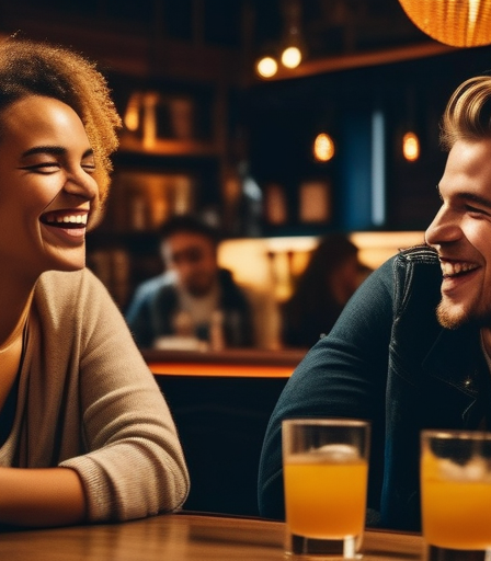 Studenten in einer Bar in Hamburg