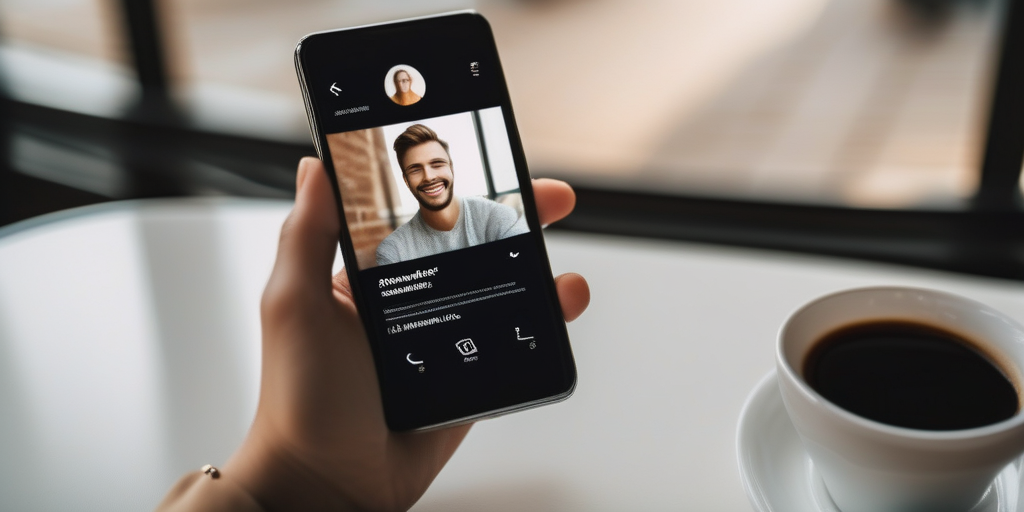 Smartphone mit Dating-App