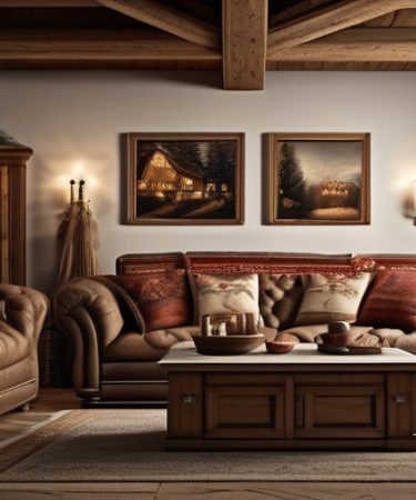 Gemütliches bayerisches Wohnzimmer