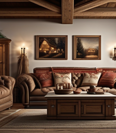 Gemütliches bayerisches Wohnzimmer