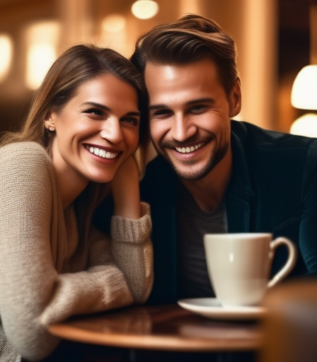 Romantisches Date in einem Café in Salzburg